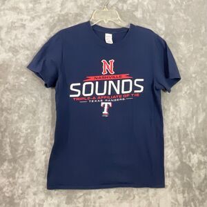 Nashville Sounds MILB T-Shirt Texas Rangers Affiliate Men’s size M Blue Graphic